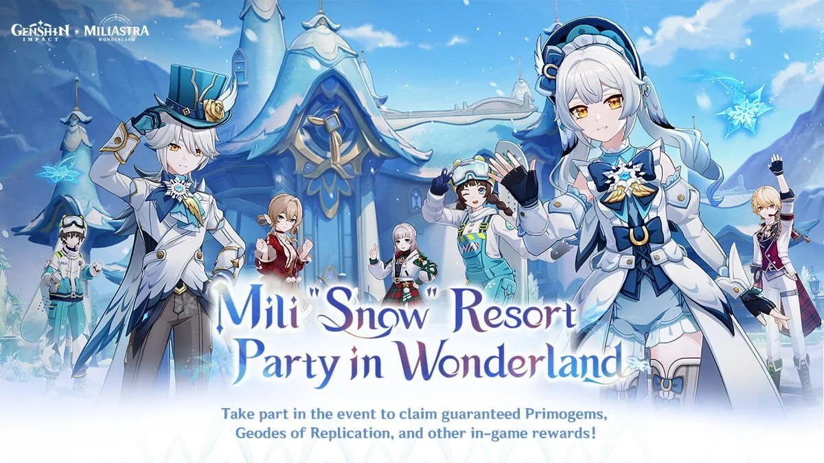 The web event "Mili 'Snow' Resort, Party in Wonderland!": "Party Challenge" has been updated and is available for a limited time!