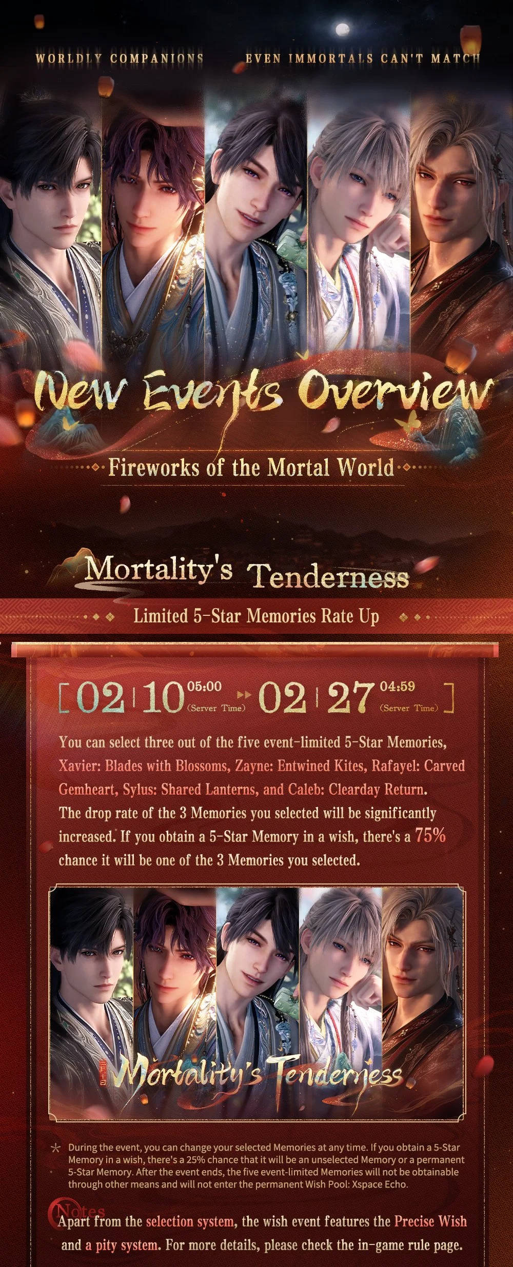 Hold his hand and whisper your tender affection.