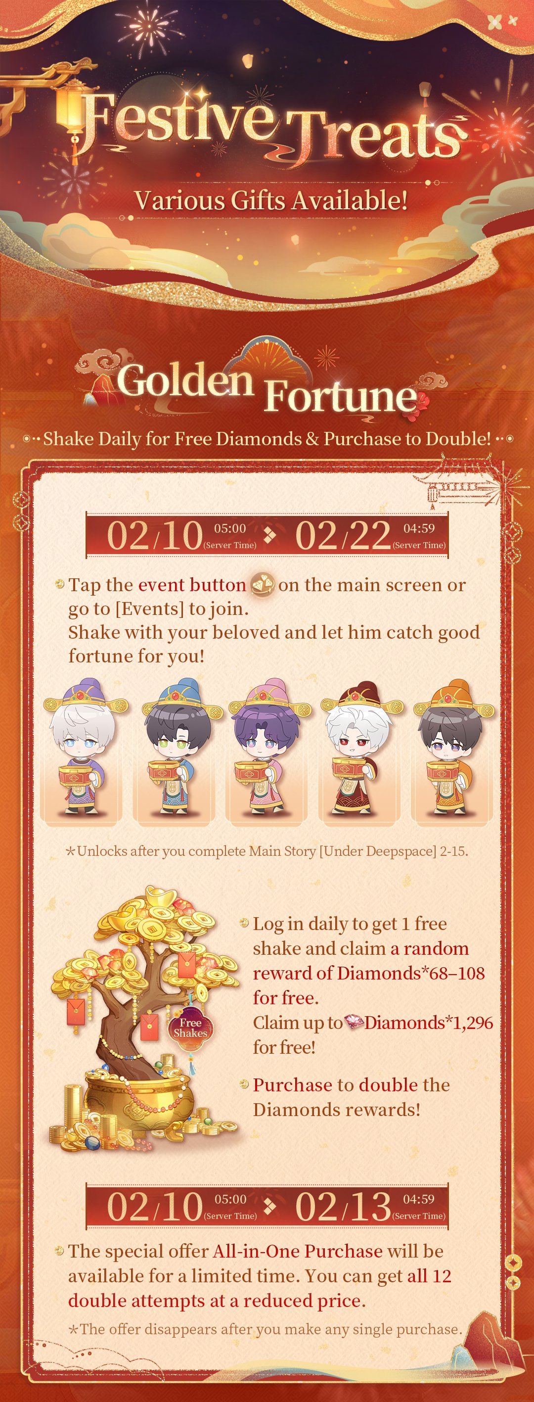 Love and Deepspace Festive Treats! Various Gifts Available—