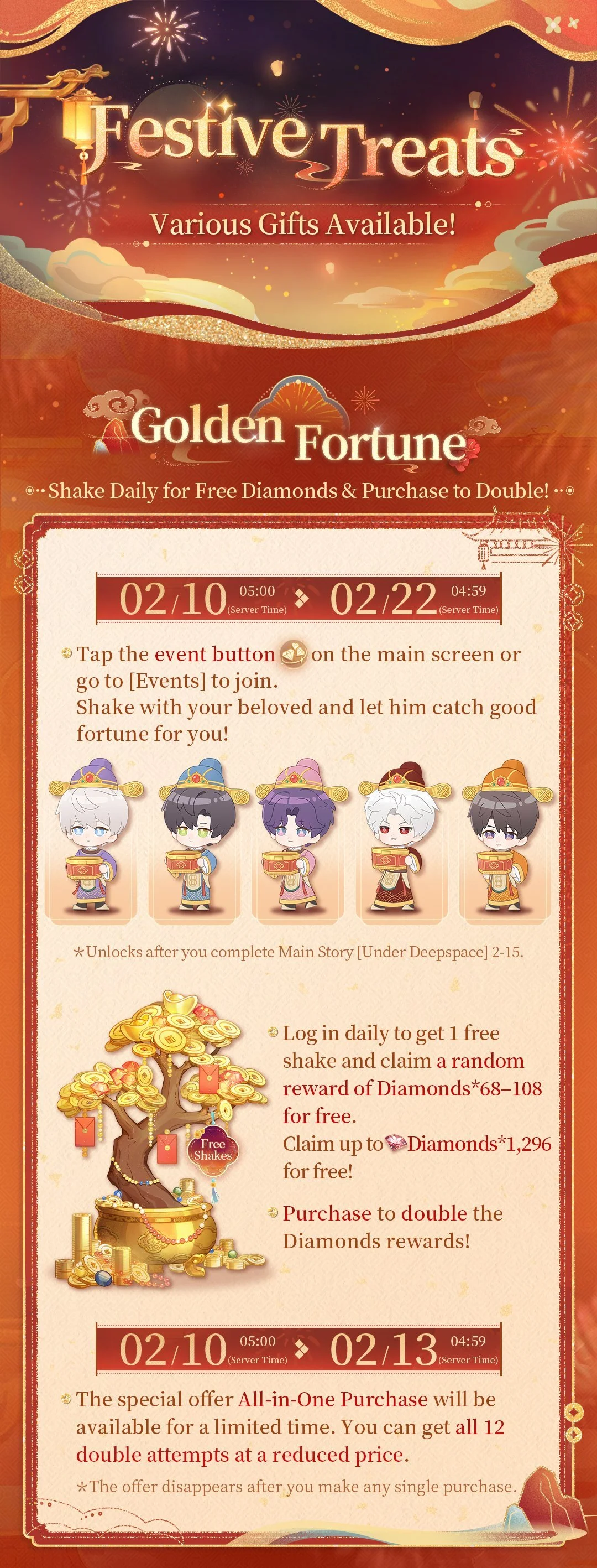 Love and Deepspace Festive Treats! Various Gifts Available—