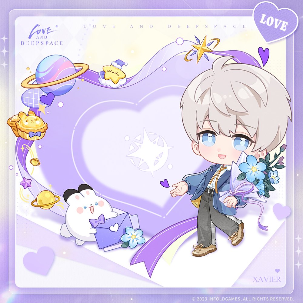 The season of love is coming. Use your hands to make a heart with him!