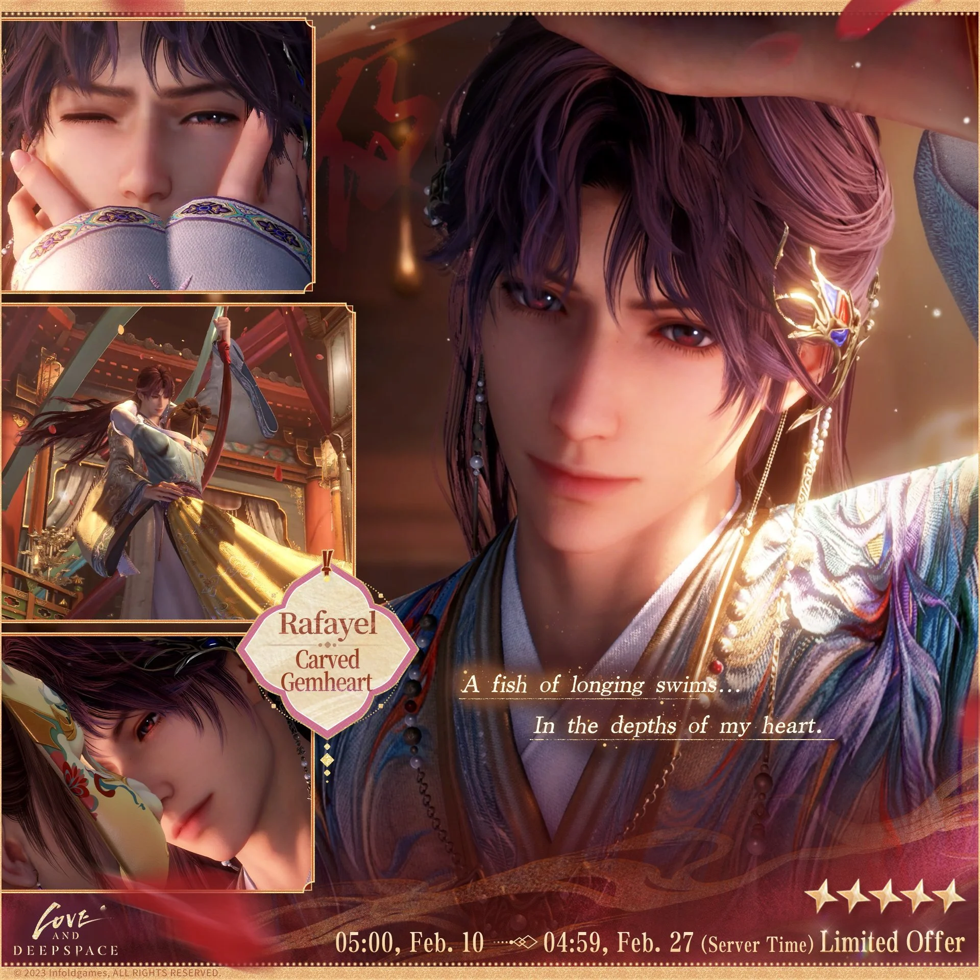 Love and Deepspace | New Interactive 5-Star Memory [Rafayel: Carved Gemheart]