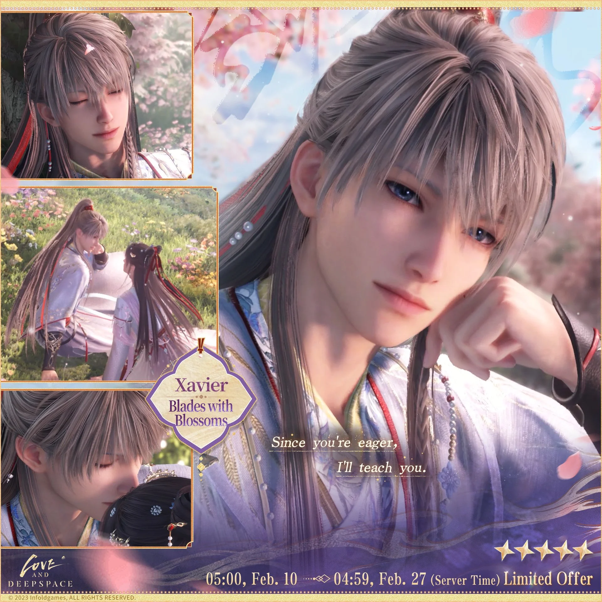 Love and Deepspace | New Interactive 5-Star Memory [Xavier: Blades with Blossoms]