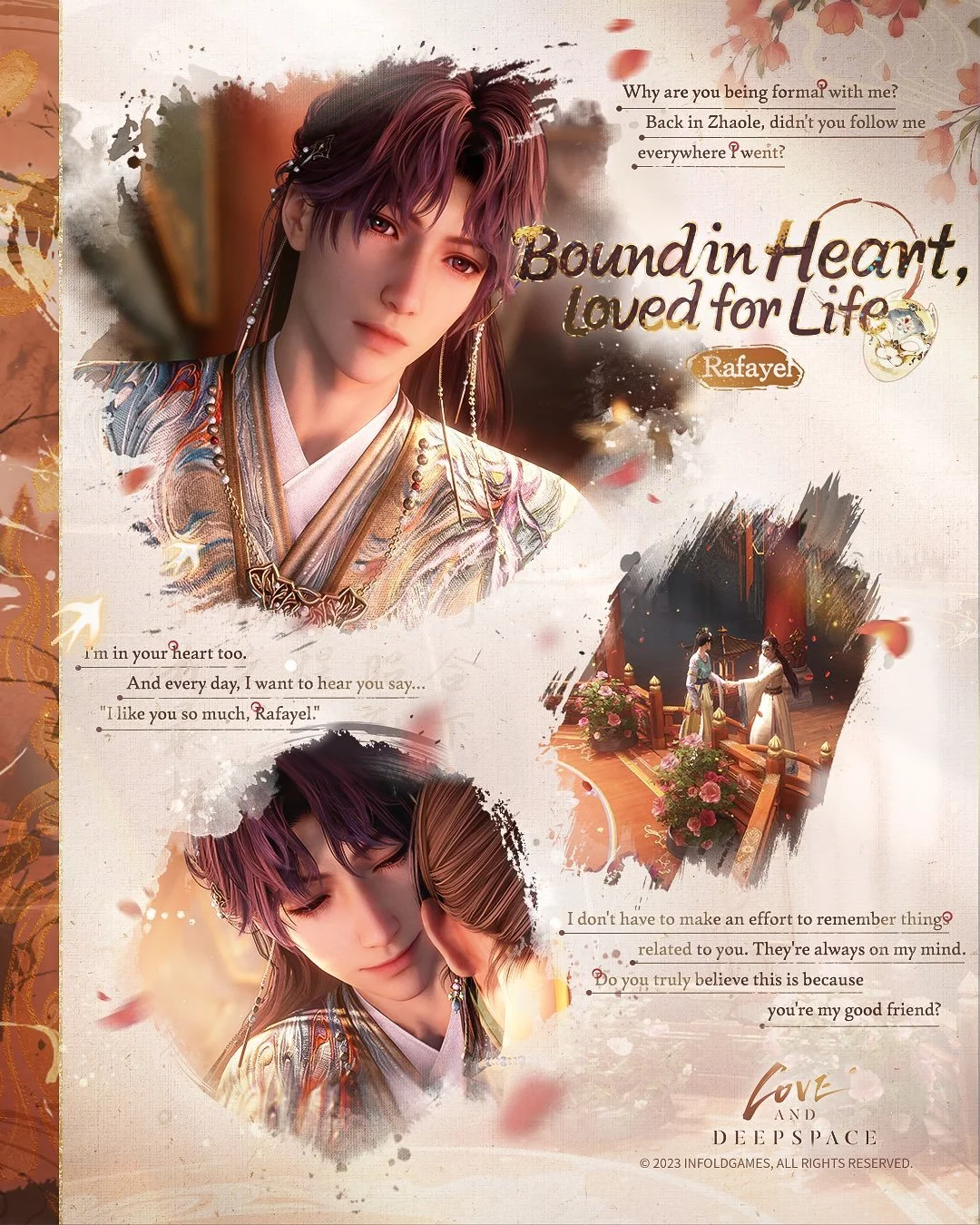 A single encounter with him outshines the whole world. May two hearts remain bound for all the years to come.