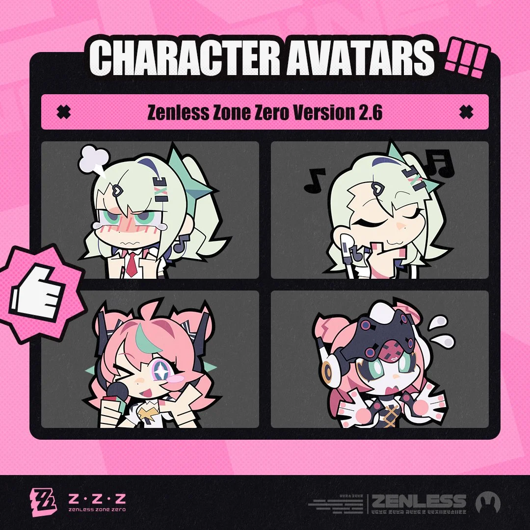 Zenless Zone Zero Version 2.6 Character Avatars