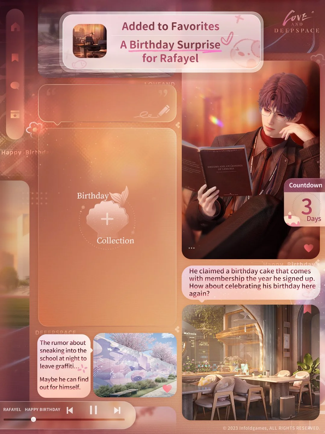 His birthday is drawing closer. Let's count it down together!