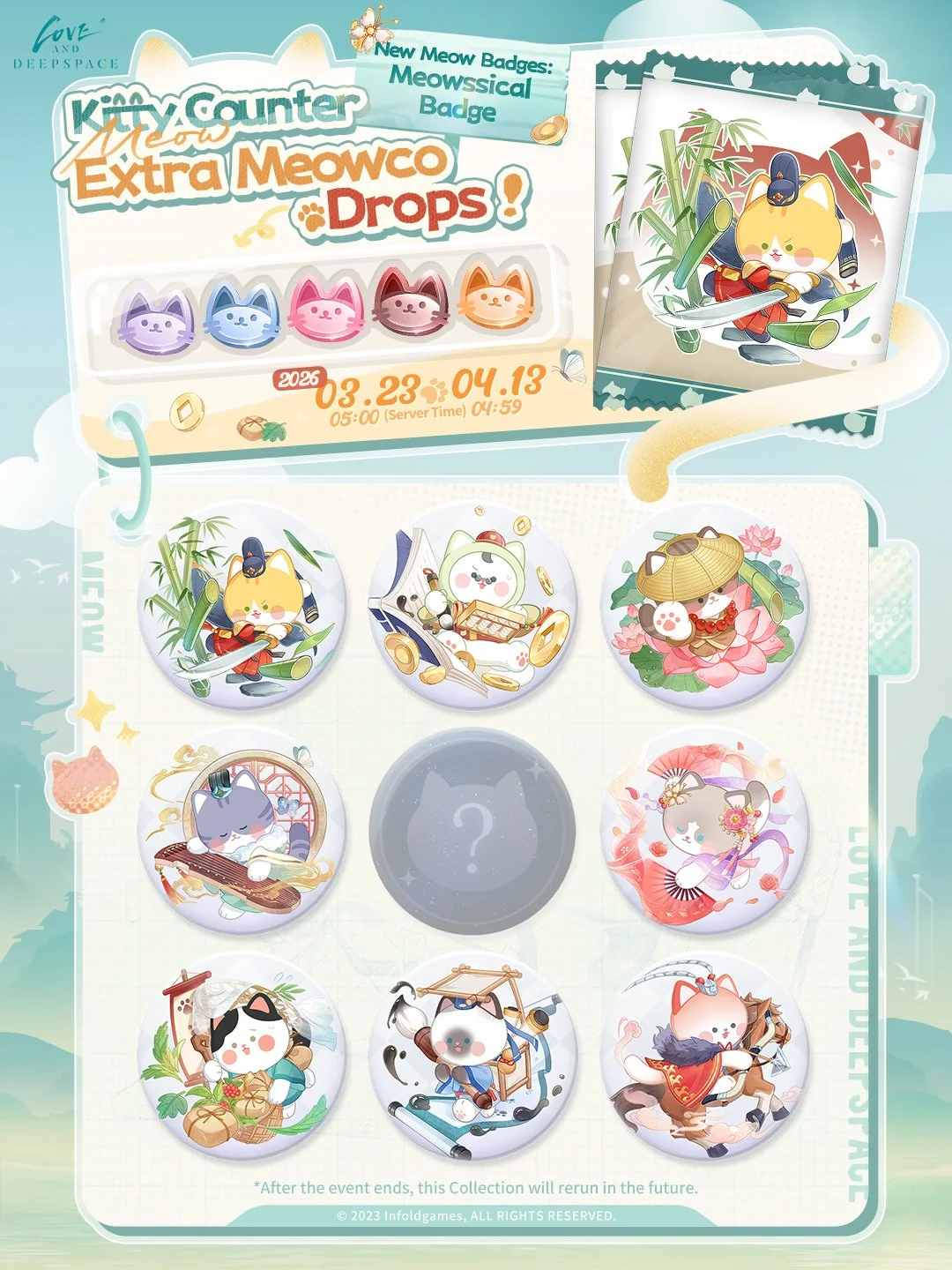 This little kitty sends its greetings—come to the Kitty Counter with him!