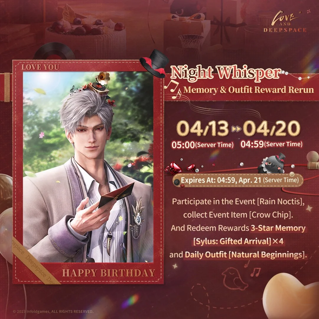 Love and Deepspace | 2025 Sylus's Birthday Event