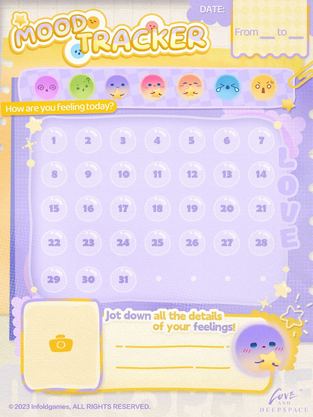 Love and Deepspace Mood Tracking Event Guide: Thought Boards Feature