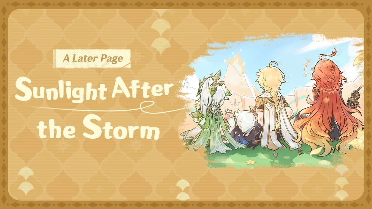 Genshin Impact “Sunlight After the Storm” Story Update Explained – Calm Epilogue Scene, Character Moments, and Narrative Meaning