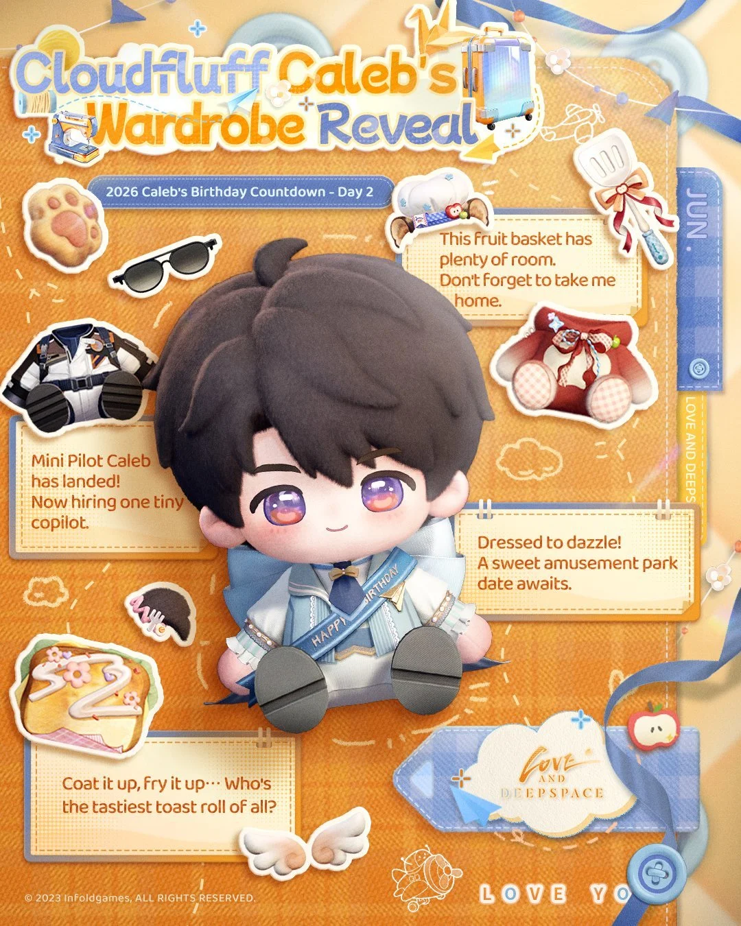 Caleb's Birthday Cotton Plushie Event Guide – Love and Deepspace Community Celebration