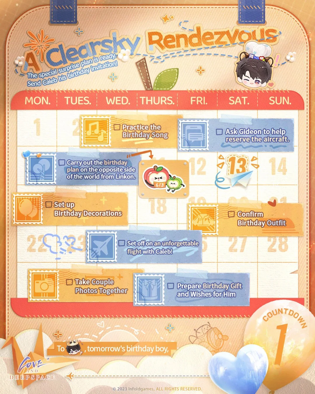 Love and Deepspace Caleb Birthday Event: Dreams Among Clouds Celebration, Rewards, and How to Participate