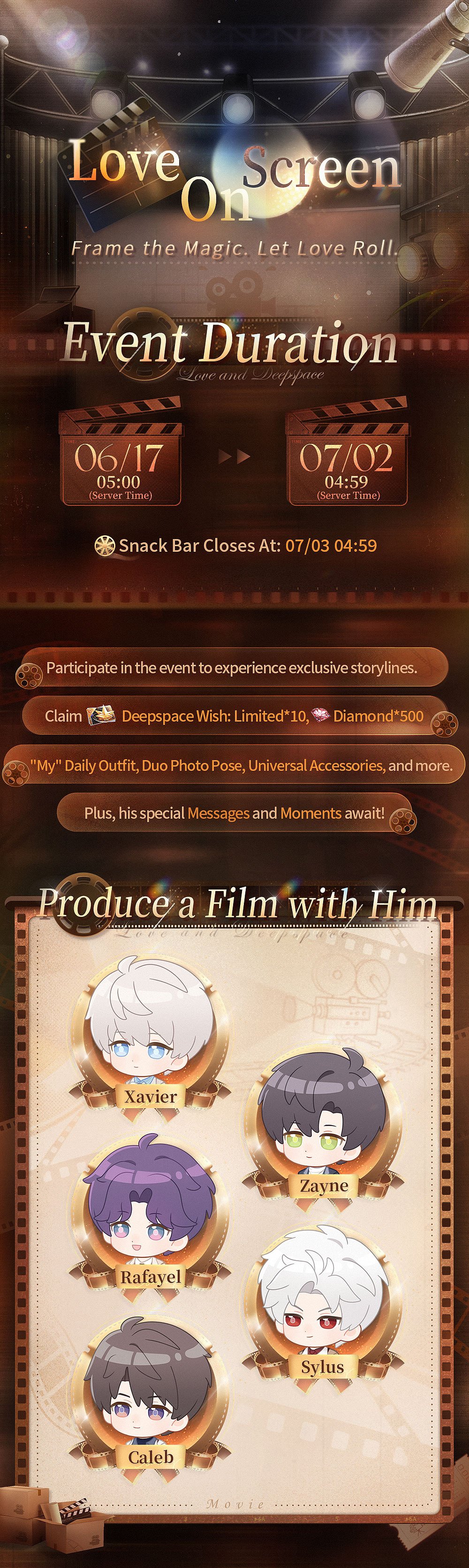 Love and Deepspace Love On Screen Event Guide: Release Date, Free Rewards, and Event Details