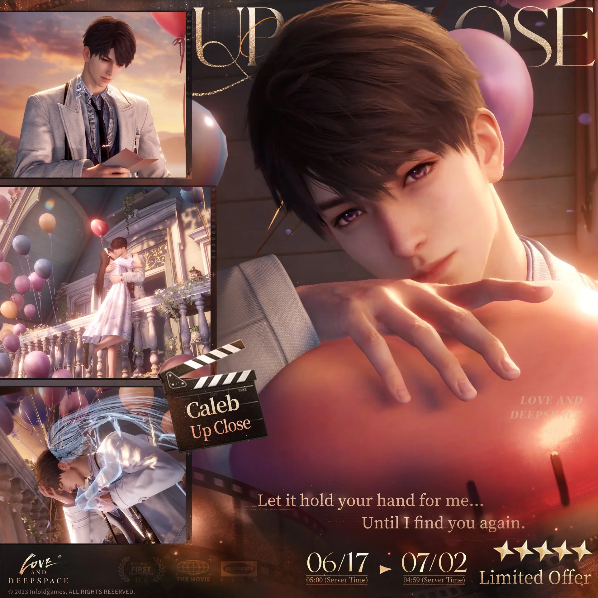 Love and Deepspace Caleb: Up Close Introduces a New Interactive 5-Star Memory During the Once Upon a Frame Event