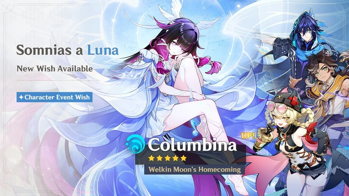 Genshin Impact Luna VIII Phase II Event Wishes: Columbina, Raiden Shogun, Weapons, and Banner Details