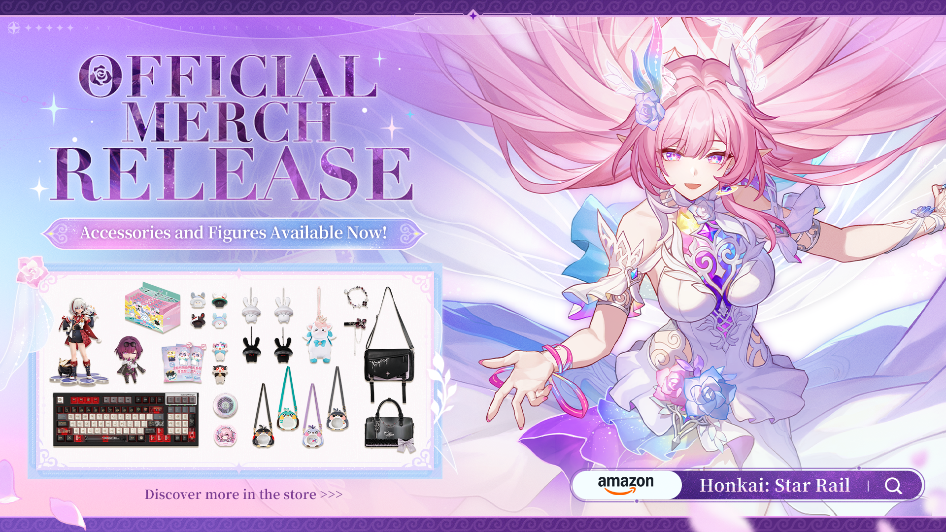 New Honkai: Star Rail Merchandise Arrives on Amazon with Boothill Keyboard, Cyrene Phone Cooler, and More