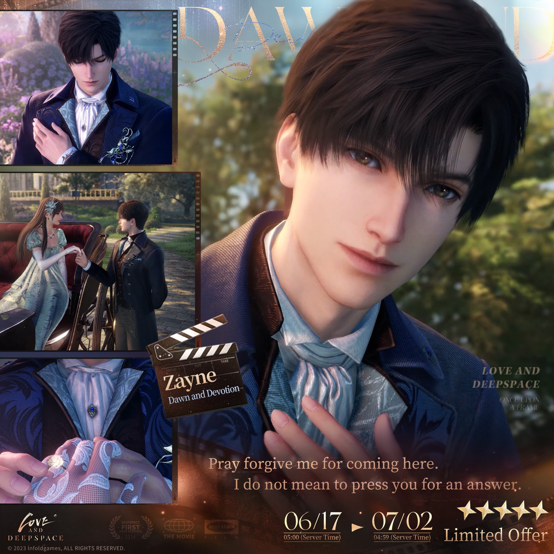 Love and Deepspace Zayne: Dawn and Devotion – Limited 5-Star Interactive Memory Event Guide