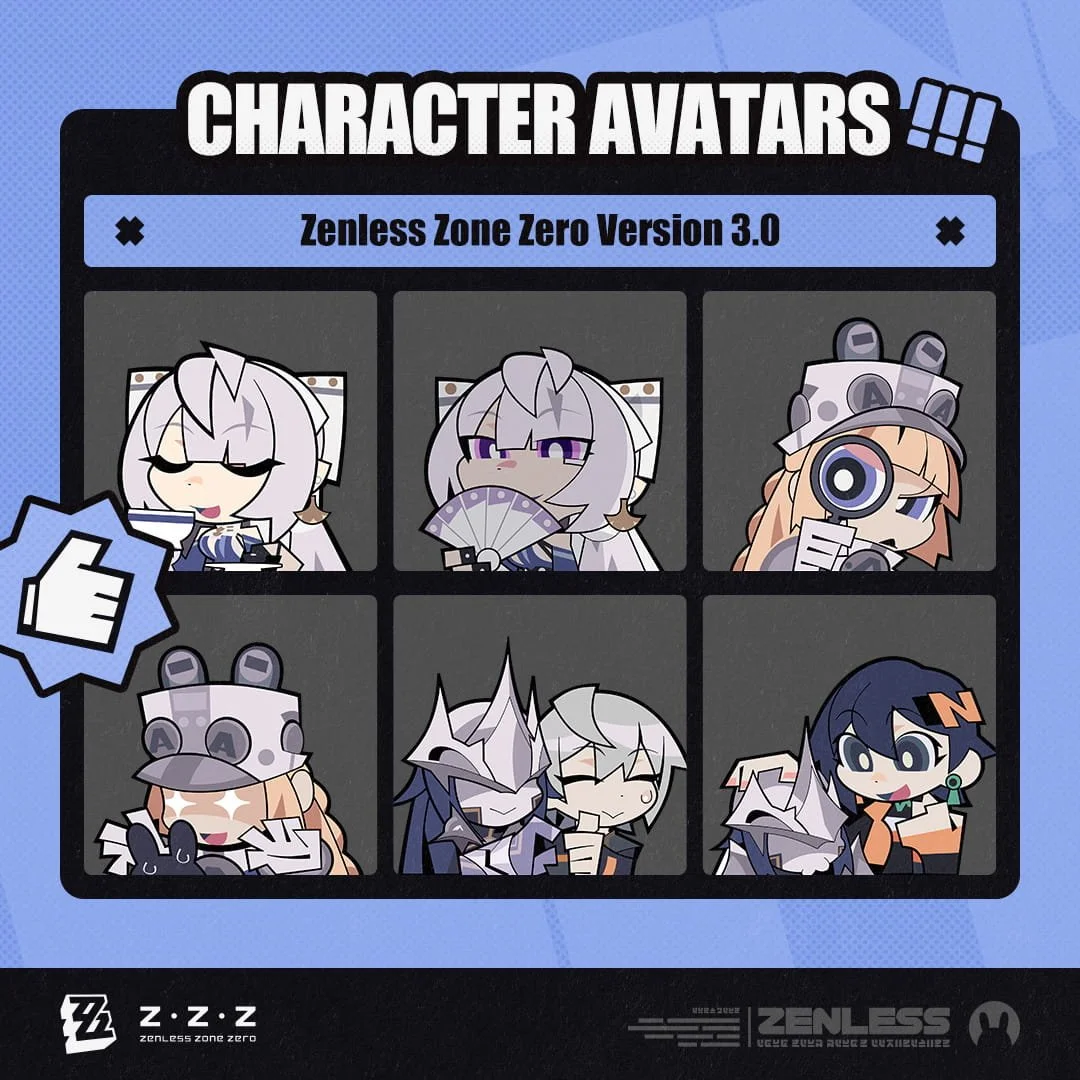 Zenless Zone Zero Version 3.0 Character Avatars: How to Download Velina, Norma, and Pyrois Official Icons