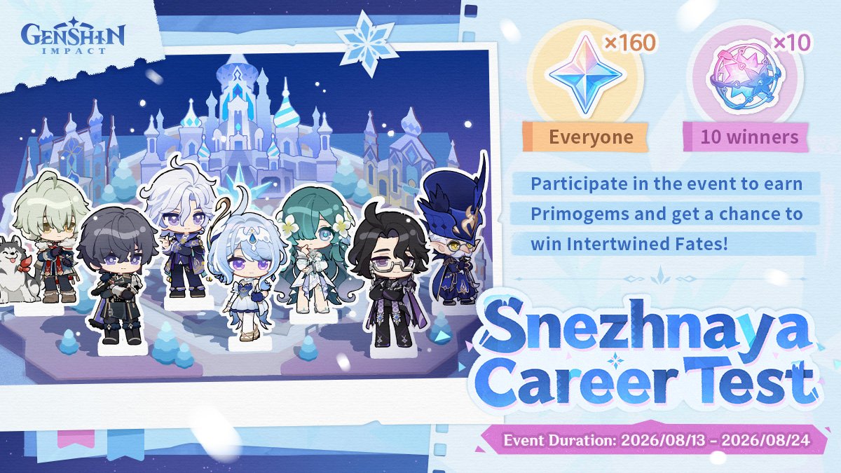 Genshin Impact Snezhnaya Career Test Event: Rewards, Dates, and How to Participate