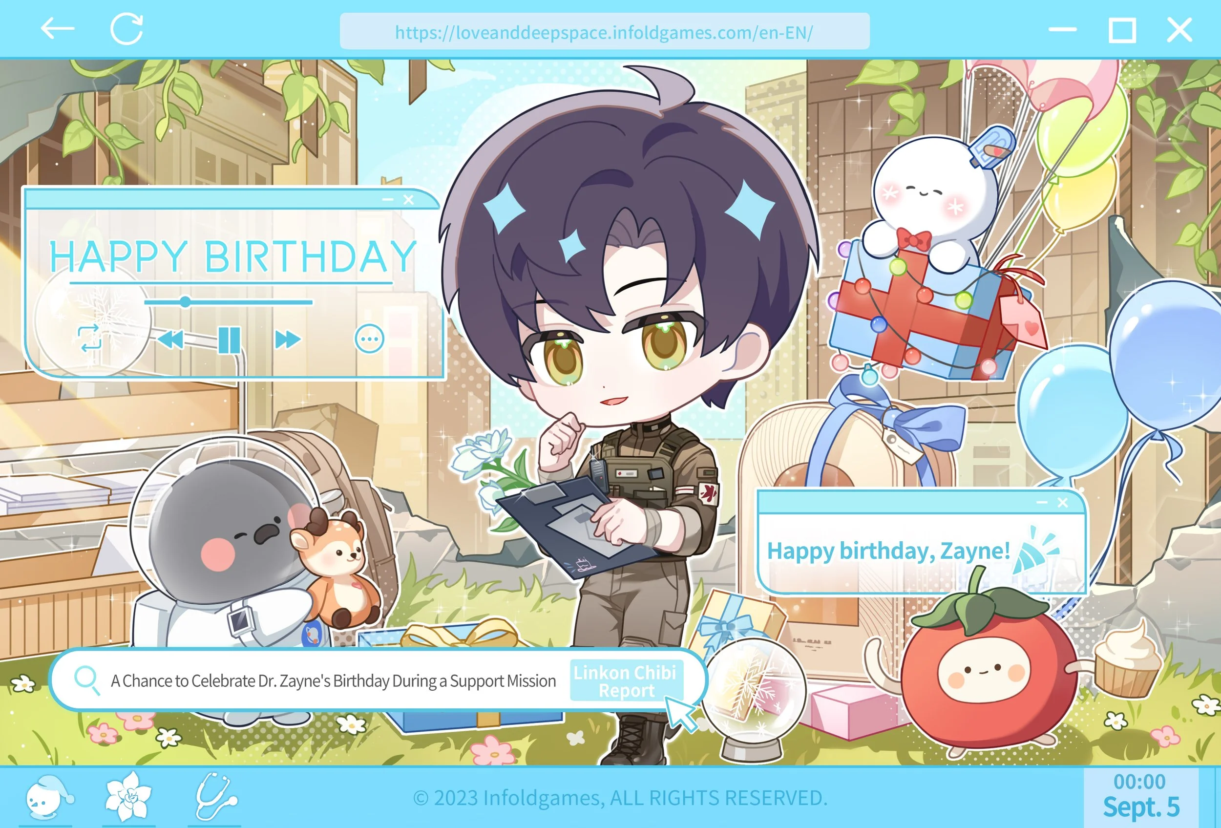 Love and Deepspace Zayne Birthday: Cake, Plushie, Video Call and Home Interaction
