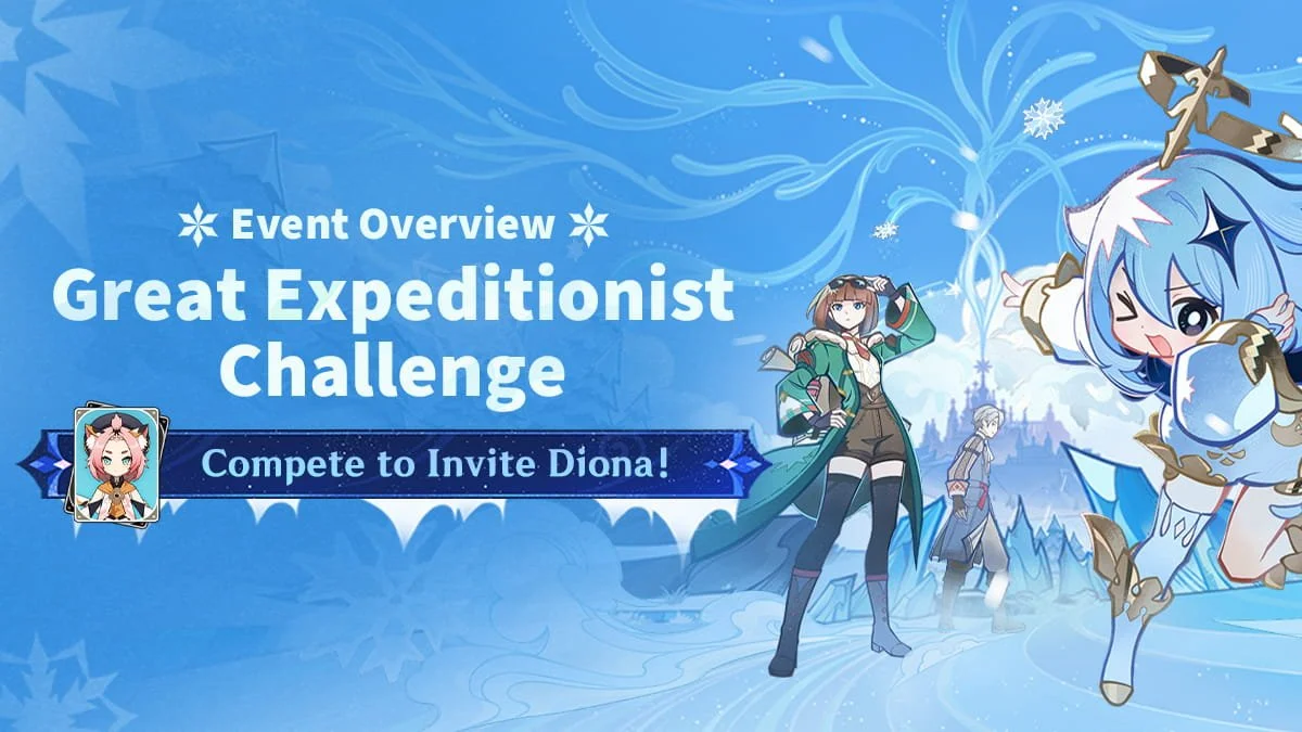 Genshin Impact Great Expeditionist Challenge: How to Get Free Diona in Version 7.0