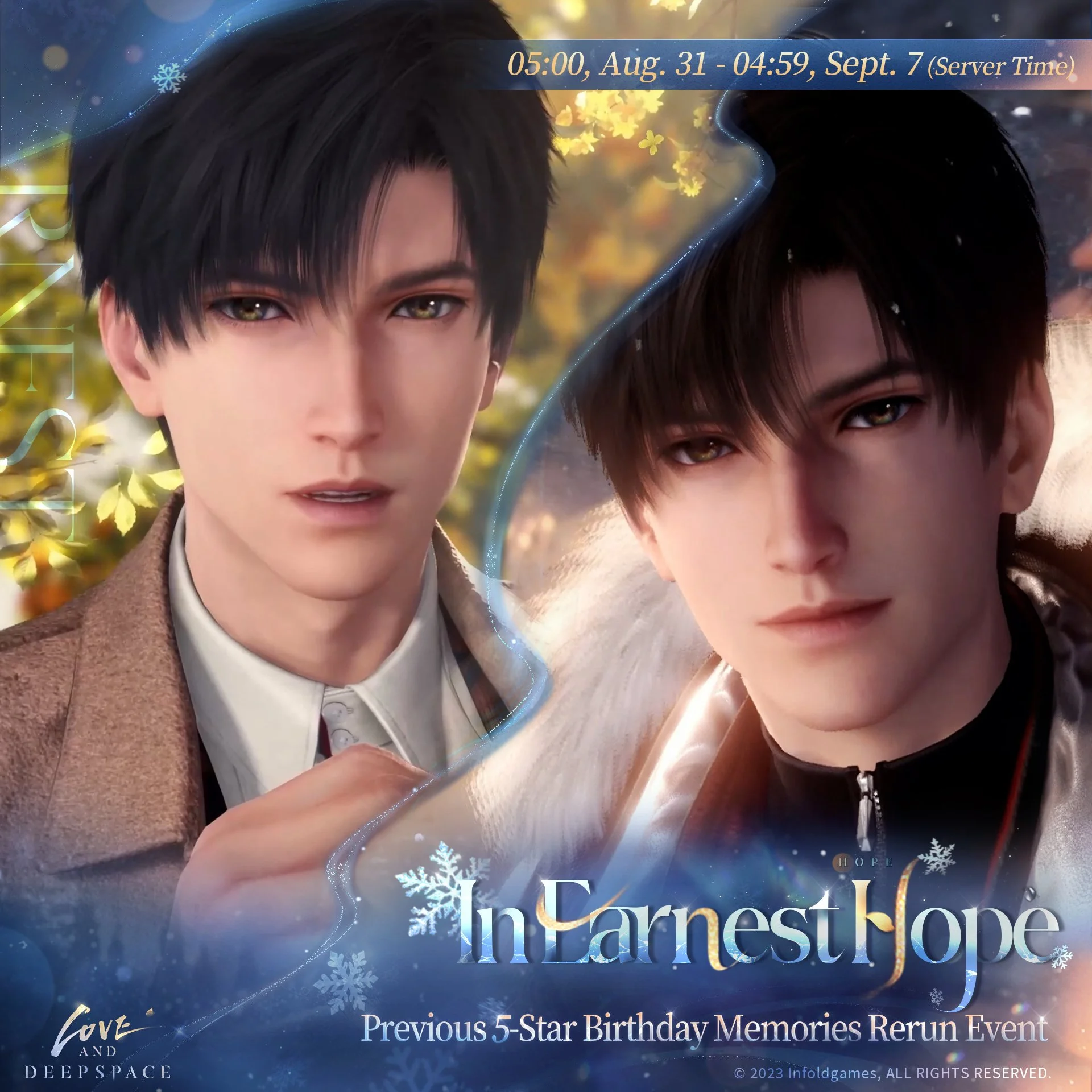 Love and Deepspace Zayne Birthday Rerun: Previous Memories and Rewards Return