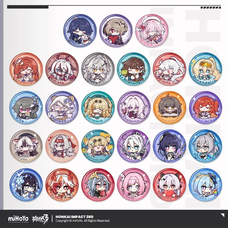 Honkai Impact 3rd: Honkai Meme Series Metal Pin Vol 2.0