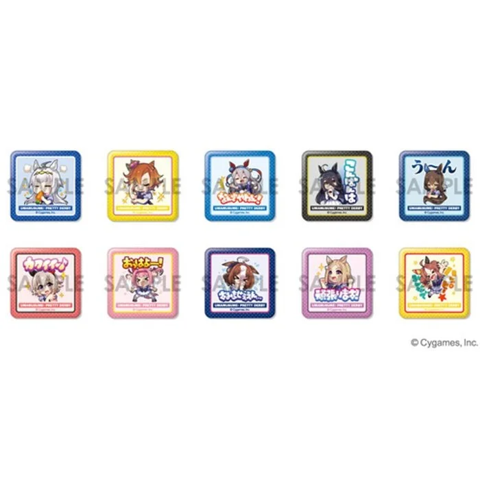 *Preorder* Umamusume: Pretty Derby Square Pin Vol 2.0 Blindbox (10 designs): Single Pull