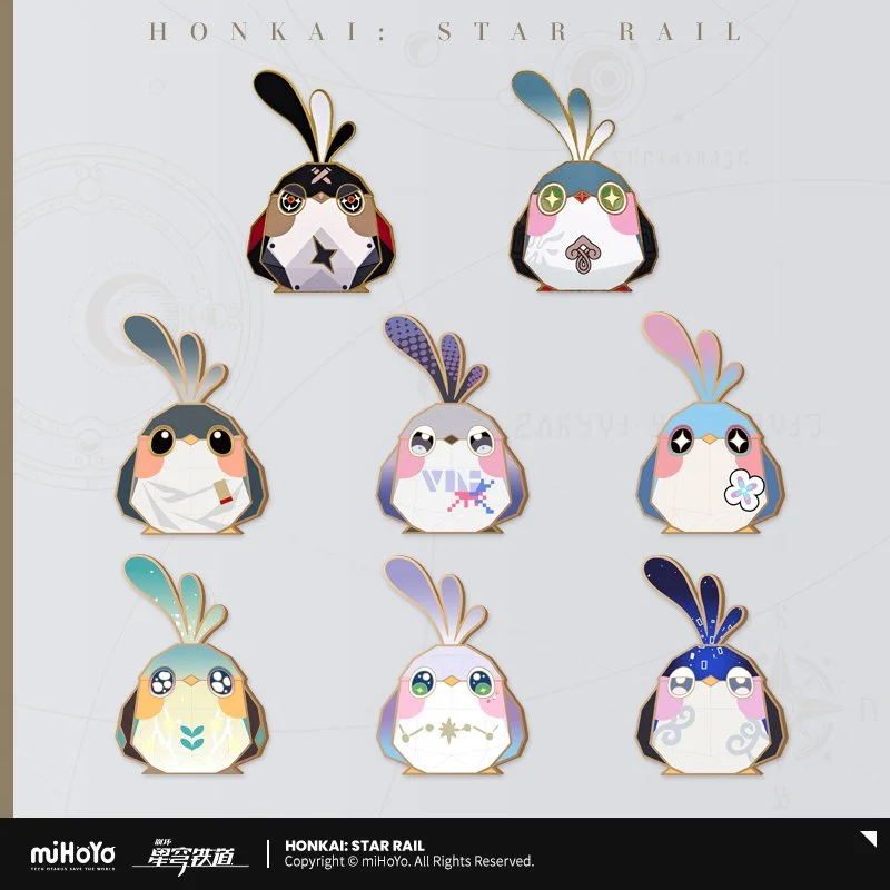 *Preorder* Honkai: Star Rail Origami Bird Clash Series Enamel Bookmark Vol 2.0