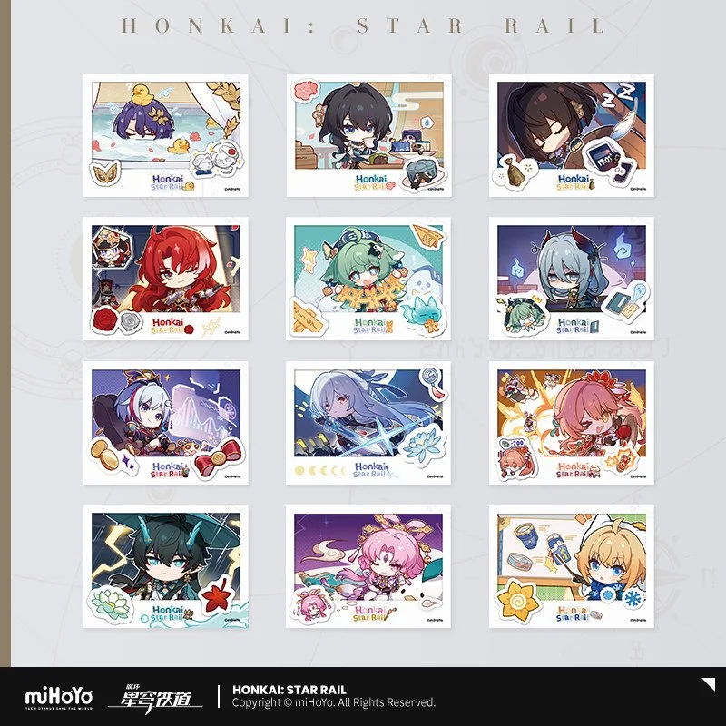*Preorder* Honkai: Star Rail Pompom Snapshot Series Traditional Film Card Blindbox Vol 2.0 (12 designs): Single Pull