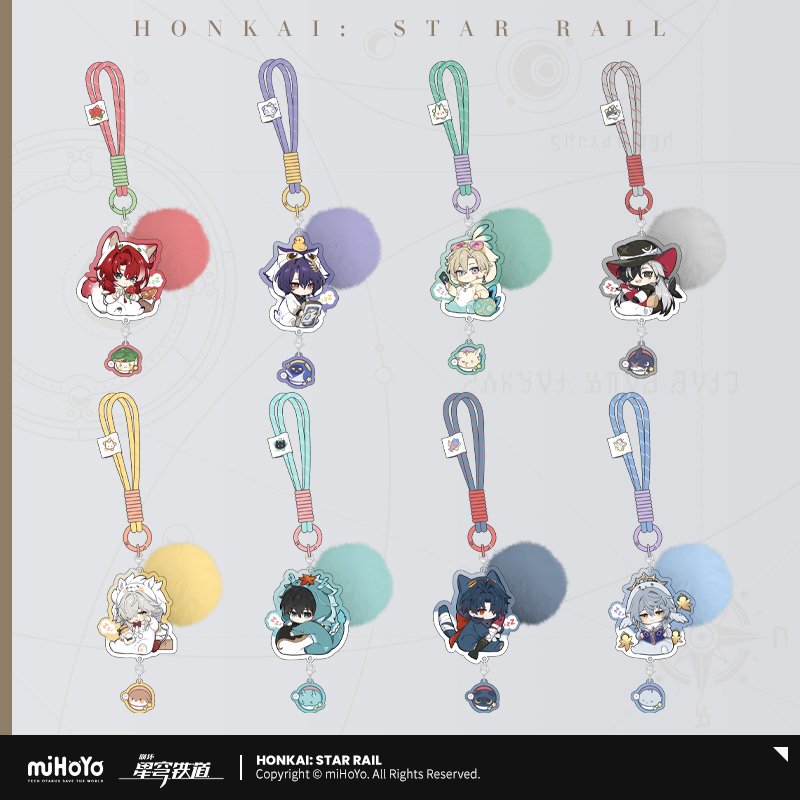 *Preorder* Honkai: Star Rail Boy's Dormitory Series Chibi Acrylic Keychain Vol 2.0
