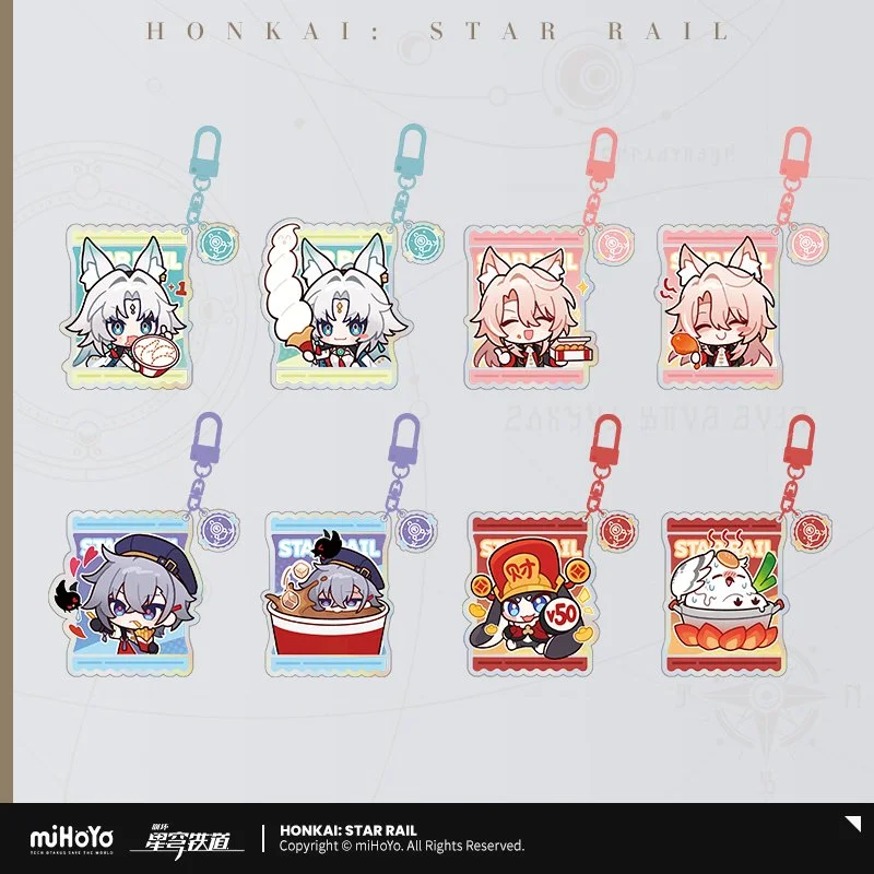 *Preorder* Honkai: Star Rail Express A Shared Taste Series Chibi Emoji Acrylic Keychain