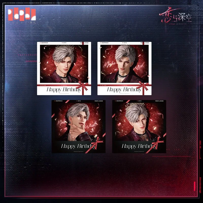 *Preorder* Love and Deepspace Sylus 2026 Birthday Rainlit Night Series Polaroid Set