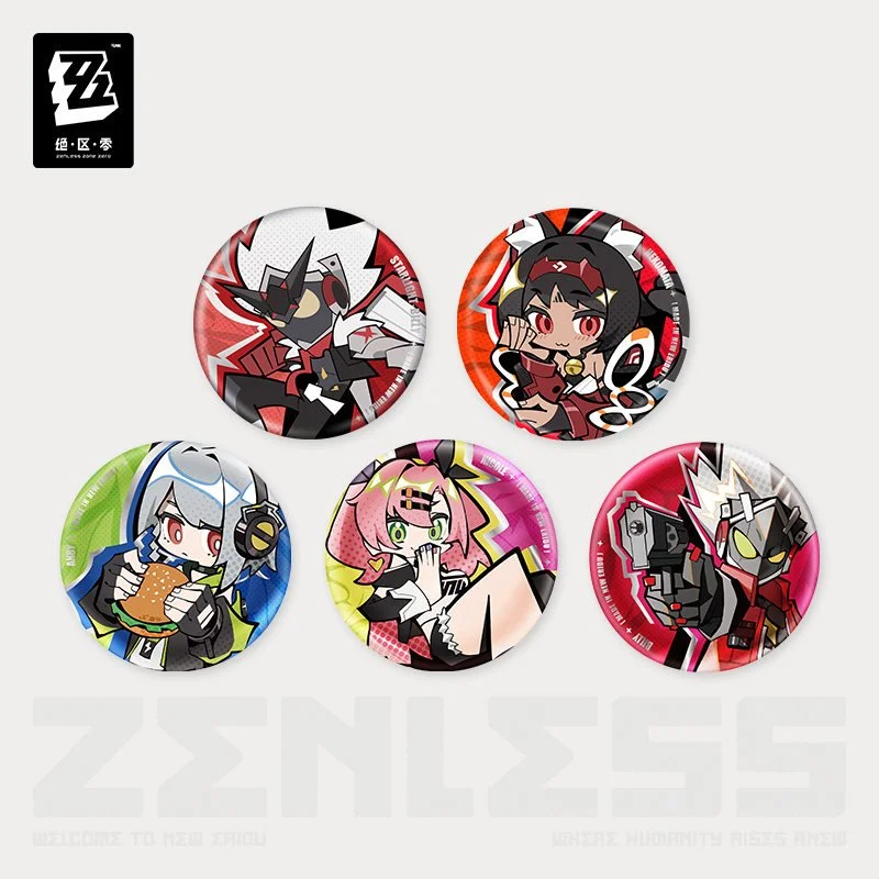 Zenless Zone Zero New Eridu Series Chibi Metal Pin: Cunning Hares AKA Gentle House