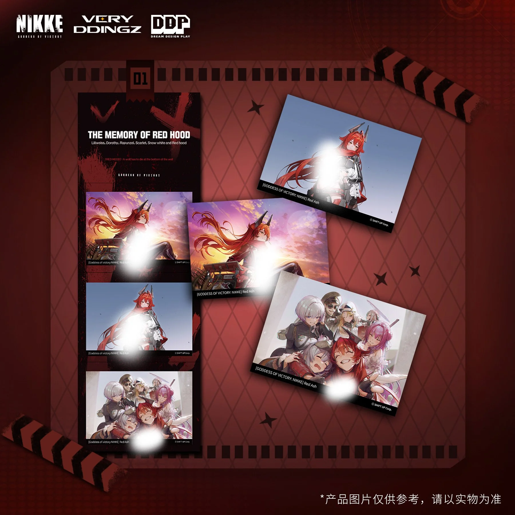 Goddess Of Victory: Nikke Red Ash Series Photo Card Set of 3 (KR)