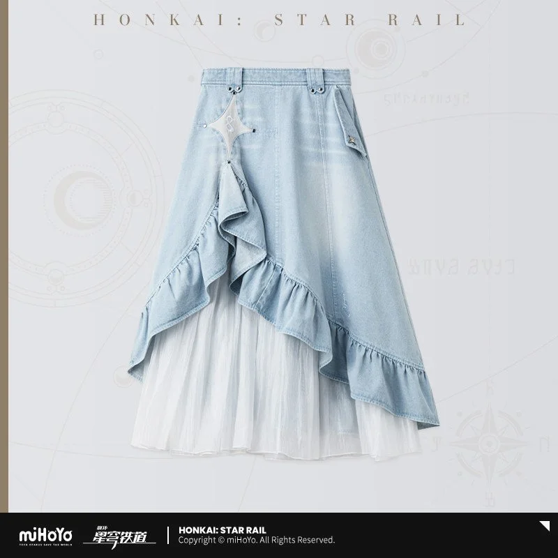 *Preorder* Honkai: Star Rail Cyrene Theme Impression Series Denim Skirt