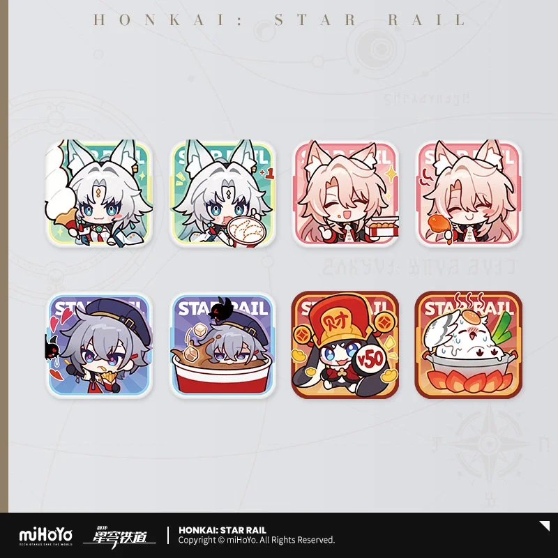 *Preorder* Honkai: Star Rail Express A Shared Taste Series Chibi Emoji Metal Pin