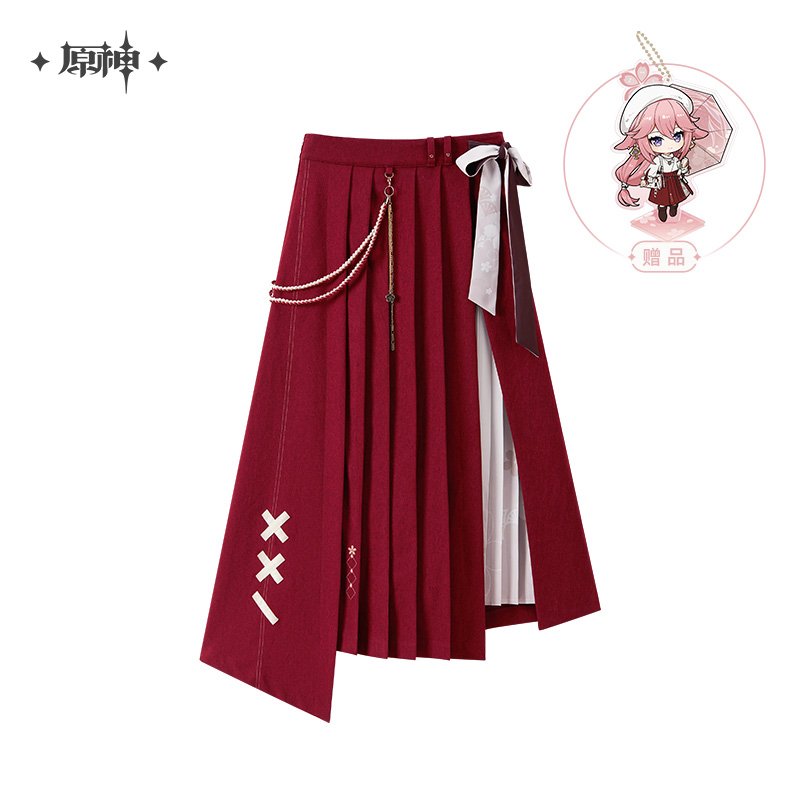 【新品未使用タグ付き】yae Animal pattern skirt Preorder* Genshin Impact Yae Miko Impression Theme Long Skirt