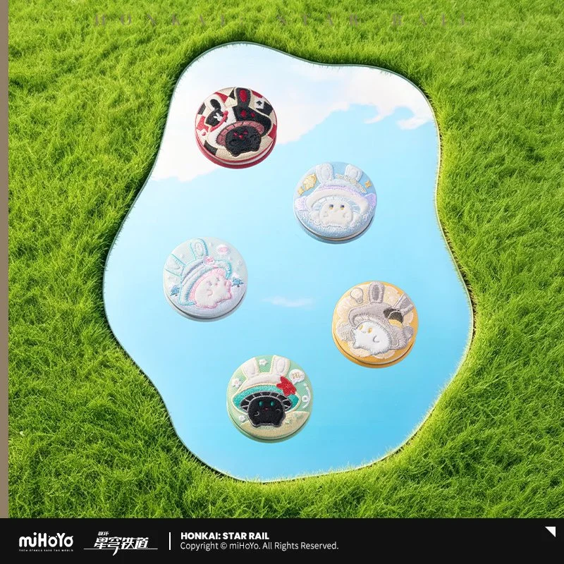 *Preorder* Honkai: Star Rail Sparkly Rabbit and Fire Shroom Series Embroidery Pin