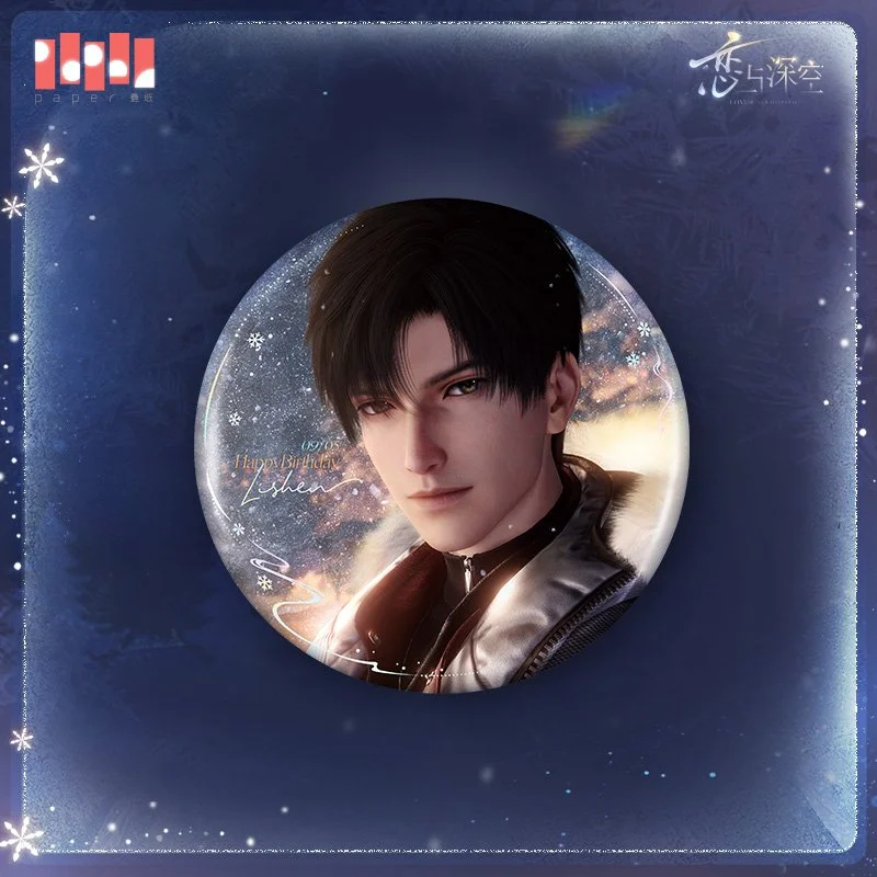 *Preorder* Love and Deepspace Zayne 2025 Birthday Series Metal Pin: Dawnbreak Promise Ver.