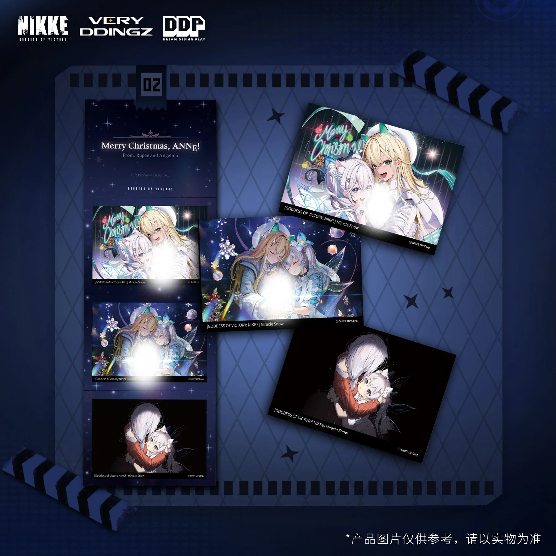 Goddess Of Victory: Nikke Miracle Snow Series Photo Card Set of 3 (KR)