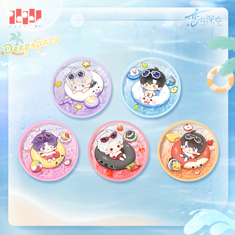 *Preorder* Love and Deepspace Floating Siesta Series Oil Filled Coaster