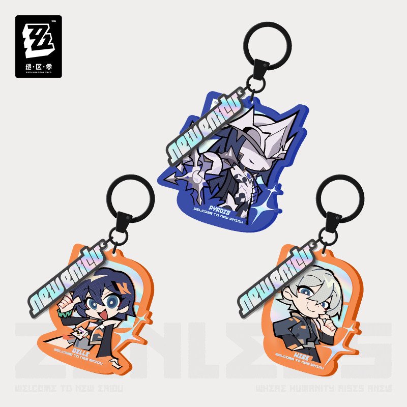 Zenless Zone Zero New Eridu Series Chibi Acrylic Keychain: Random Play