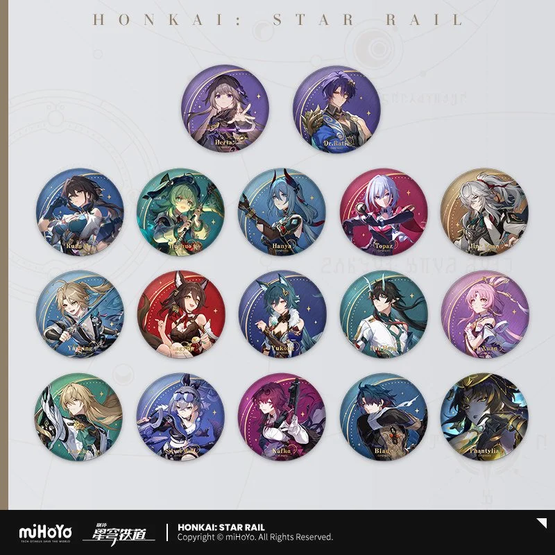 Honkai: Star Rail Interstellar Travel Series Metal Pin Vol 1.0