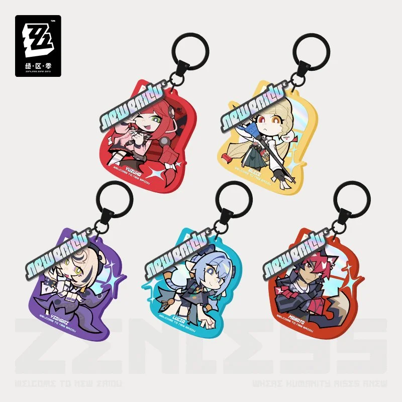 Zenless Zone Zero New Eridu Series Chibi Acrylic Keychain: Spook Shack