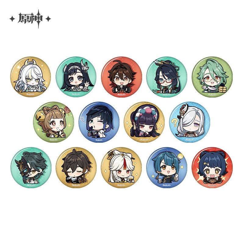 Genshin Impact Chibi Emoji Series Pin Badge: Liyue