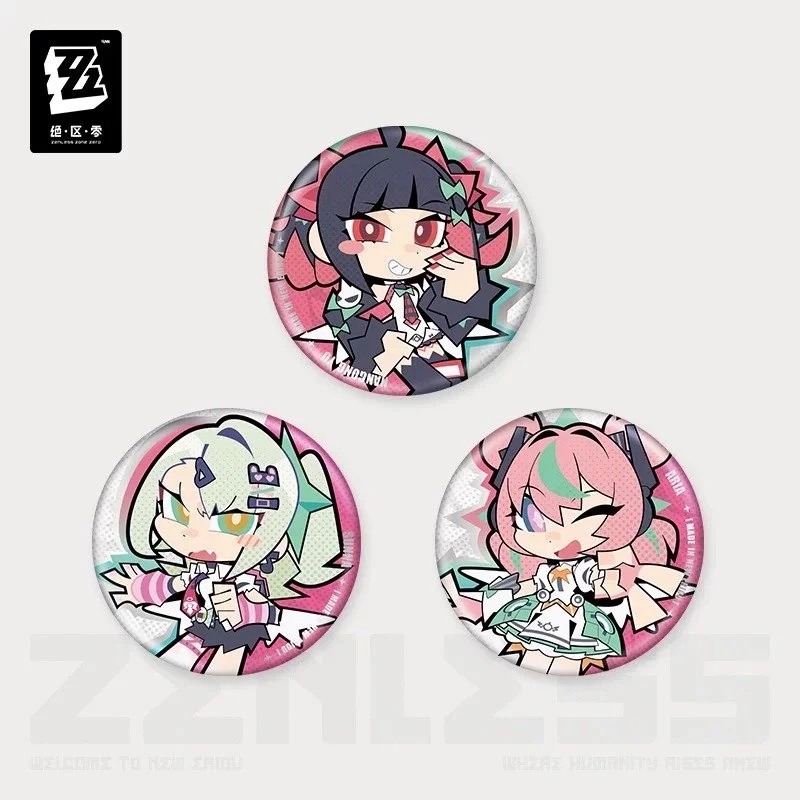 Zenless Zone Zero New Eridu Series Chibi Metal Pin: Angels of Delusion