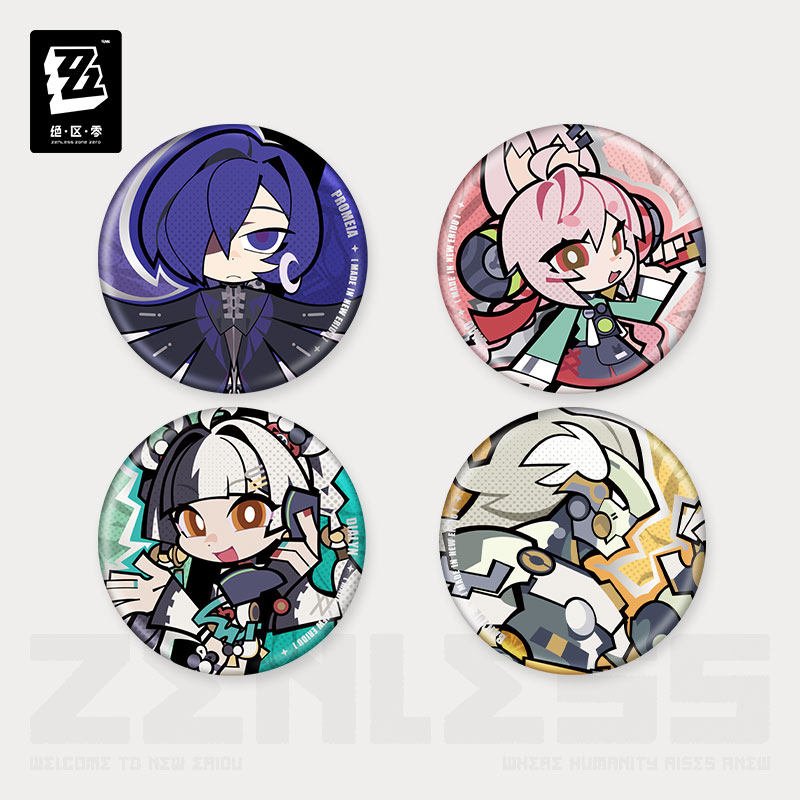 Zenless Zone Zero New Eridu Series Chibi Metal Pin: Random Play