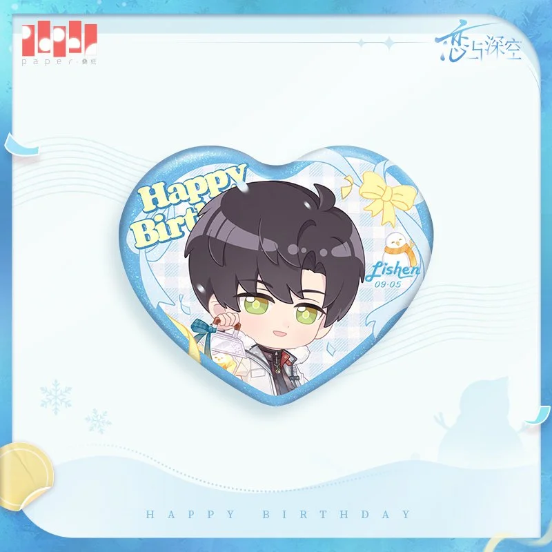 *Preorder* Love and Deepspace Zayne 2025 Birthday Dawnbreak Promise Series Chibi Metal Pin