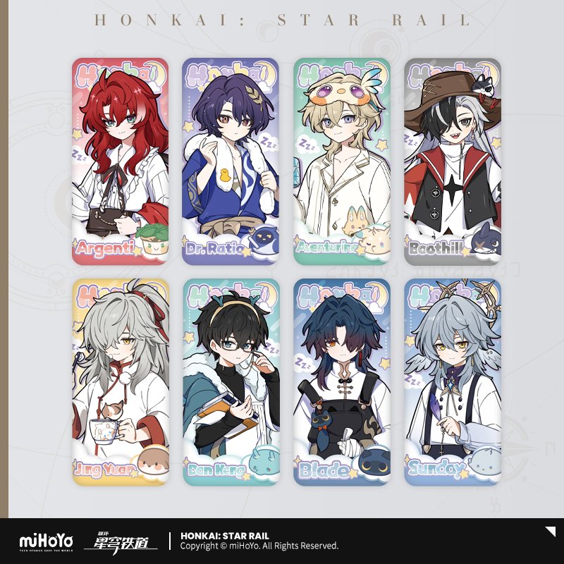 *Preorder* Honkai: Star Rail Boy's Dormitory Series Rectangular Metal Pin Vol 2.0